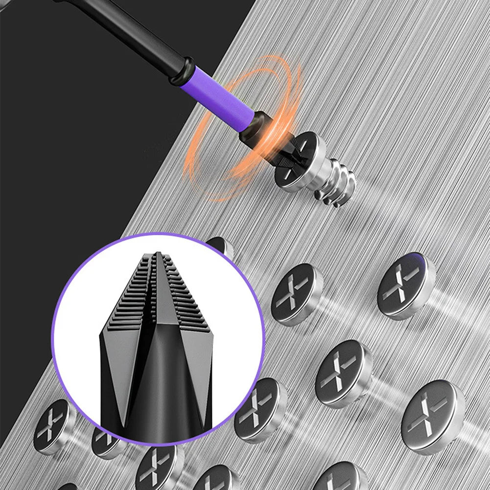 2pcs Non-slip PH2 Magnetic Cross Screwdriver Bits Set | Alloy Steel Hand Tool alternate view