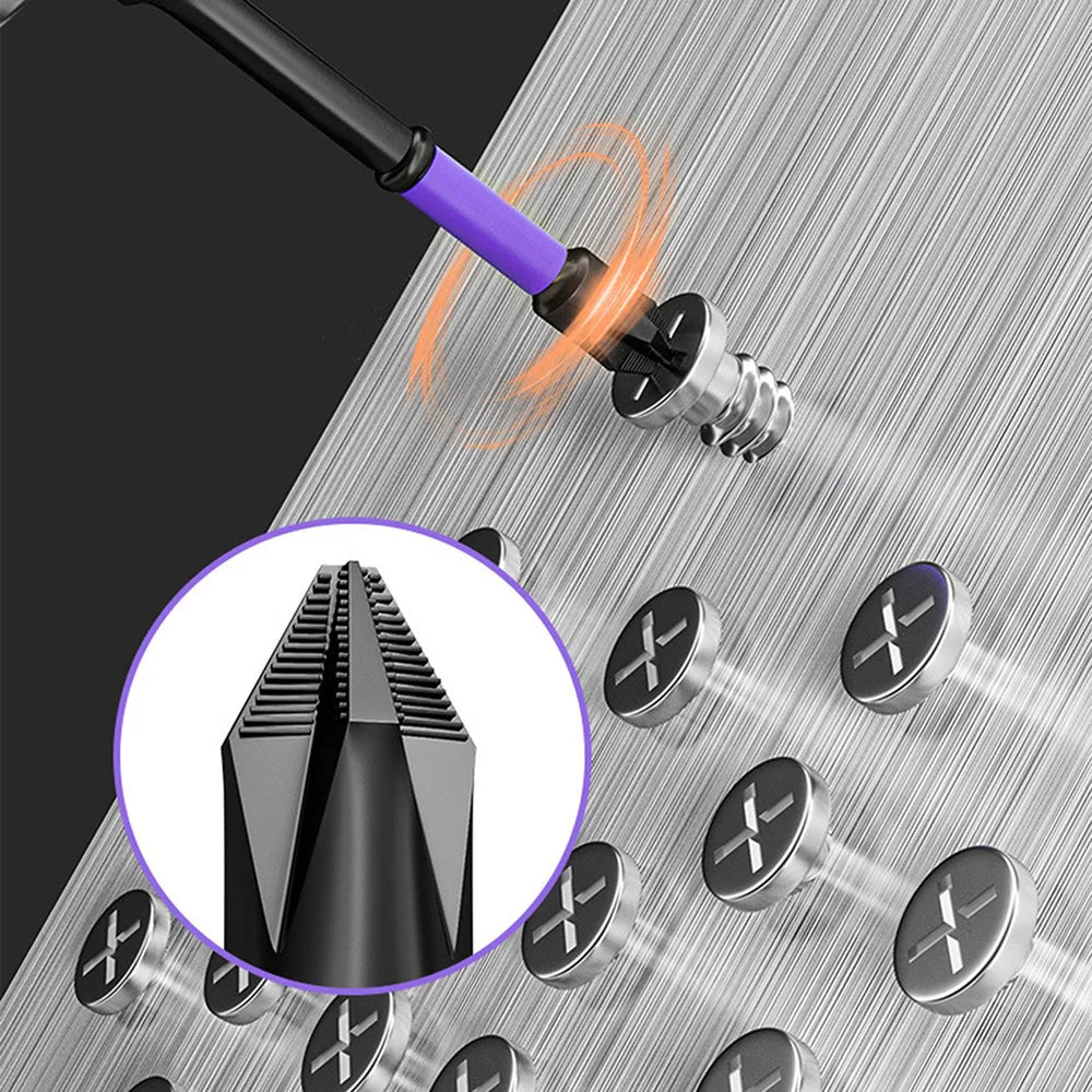 2pcs Non-slip PH2 Magnetic Cross Screwdriver Bits Set | Alloy Steel Hand Tool alternate view