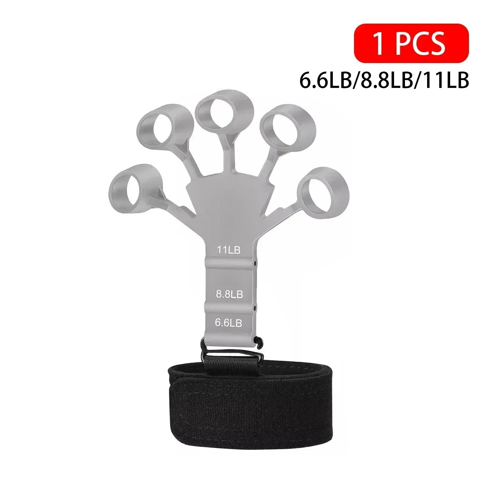 6 Level Finger Strengthener | Silicone Hand Grip Trainer for Guitar and Sports alternate view