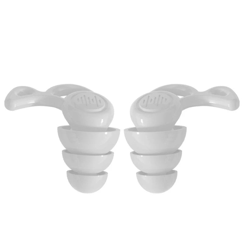 1Pair Soft-Silicone 3-Layer Reusable Ear Plugs | High-Efficiency Noise Reduction fo additional angle