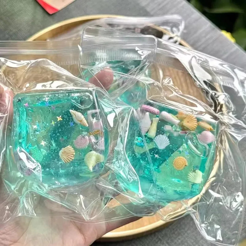 2026 Adults Squishy Ocean Blocks Stress Balls | Autism Sensory Toys for Anxiety Relief close-up view