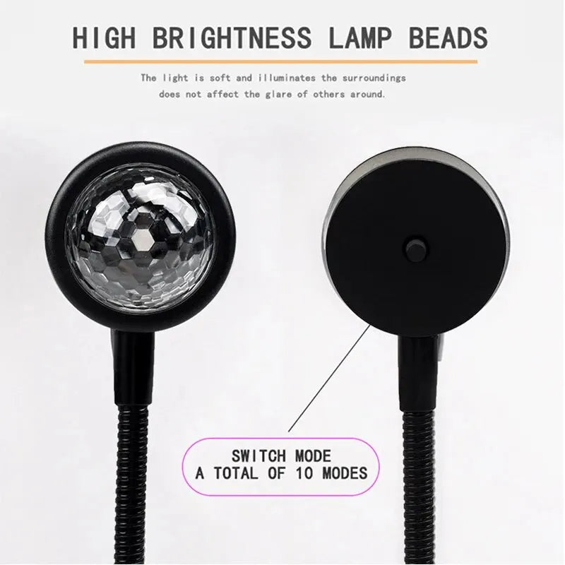 Voice Control Starry Sky Night Light | USB Powered Galaxy Projector close-up view