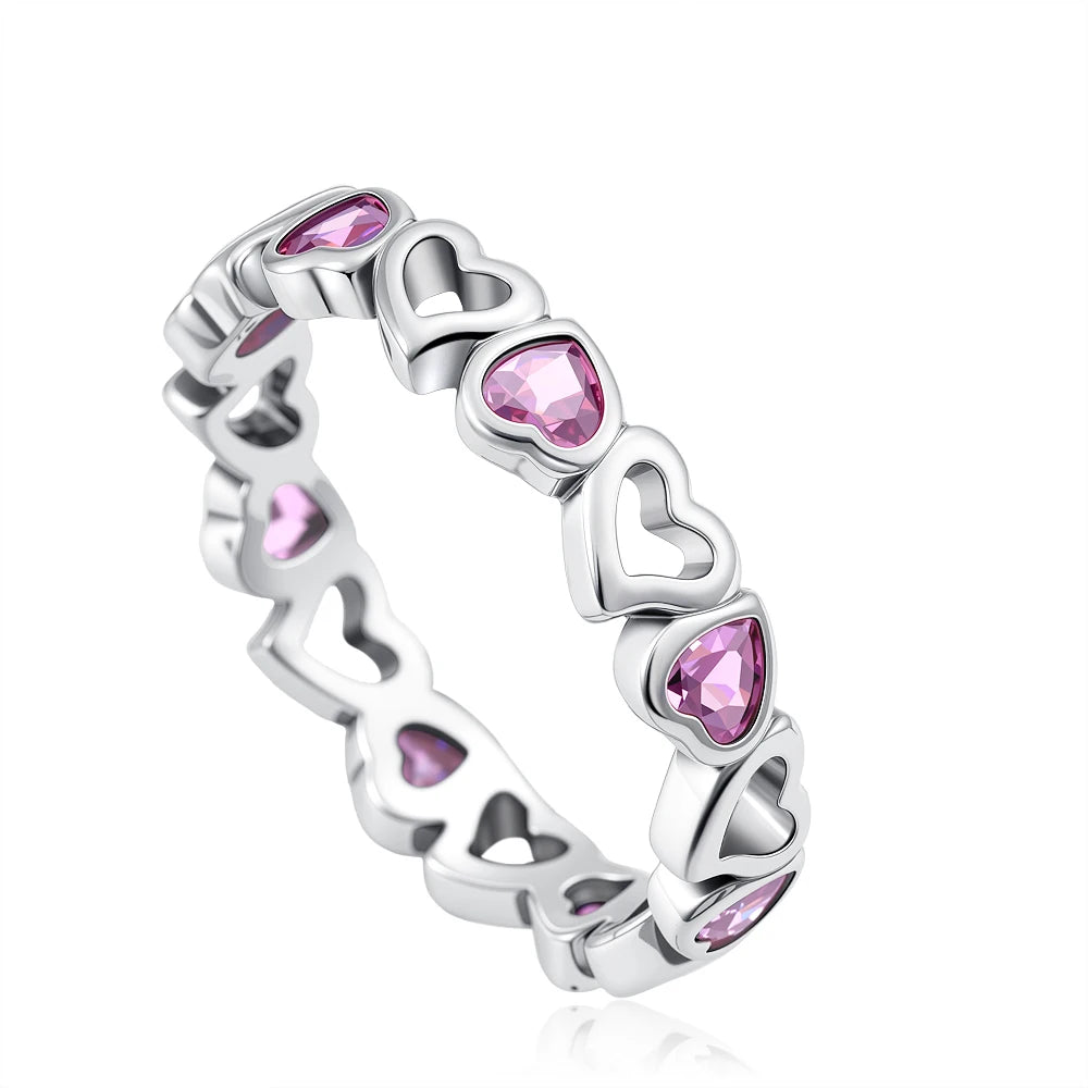Sparkling Pink Bow Lotus Elephant Ring | Women's Wedding Banquet Jewelry Gift detail view