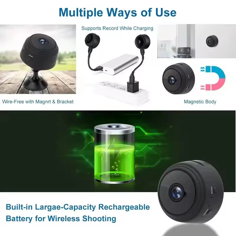 A9 WiFi Security Camera | 1080P Night Vision Smart Home Indoor Outdoor Camera detail view