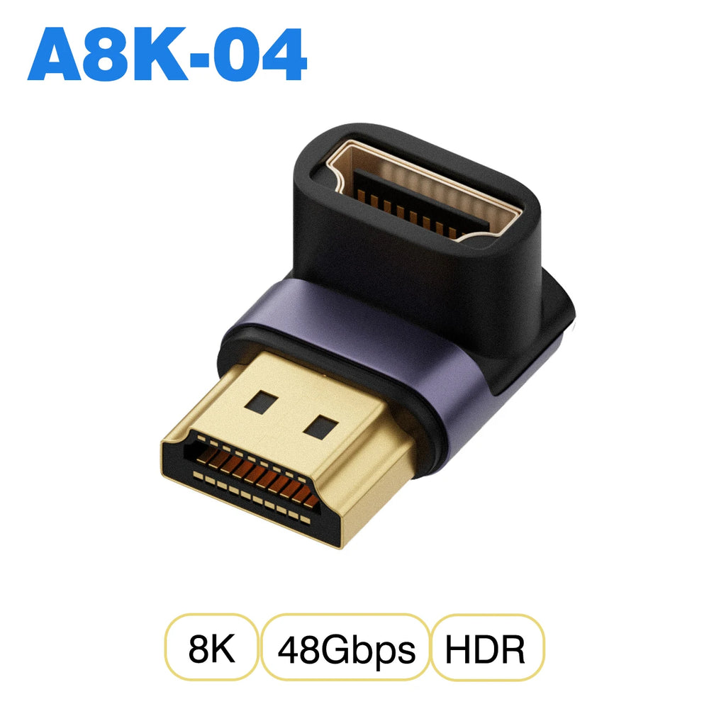 HDMI-Compatible Adapter | Mini and Micro HDMI to HDMI 2.1 Converter 48Gbps 8K60Hz 4K12 close-up view