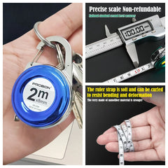 2M Keychain Tape Measure Portable Mini Measuring Ruler Essential forMeasuring Tools P alternate view