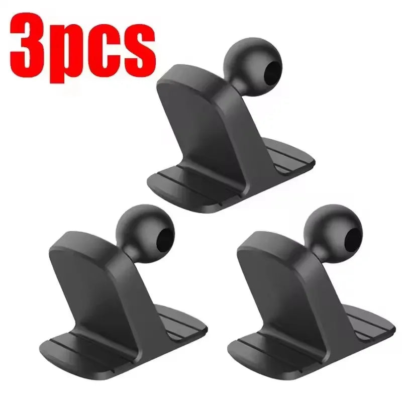 Car Cell Phone Holder Base 17mm Ball Head Base Dashboard Mounting Suction Cup Anti-slip Bracket Air Outlet Clip Car Accessories