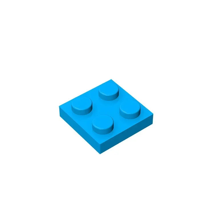Gobricks Plate 2 x 2 Building Block | Compatible with Lego 3022 alternate view