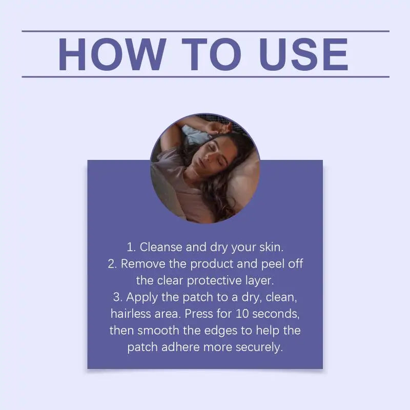 Plant Sleep Patches | Nighttime Relaxation Aid for Better Sleep additional angle