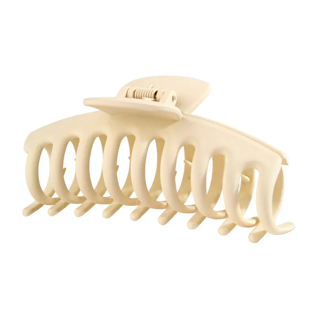 Korean Solid Large Hair Claws Elegant Frosted Acrylic Hair Clips Hairpins Barrettes Headwear for Women Girls Hair Accessories