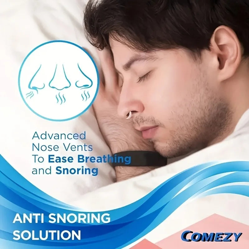 Mini Transparent Anti-Snoring Nose Clips | 24-Piece Set for Better Sleep additional angle