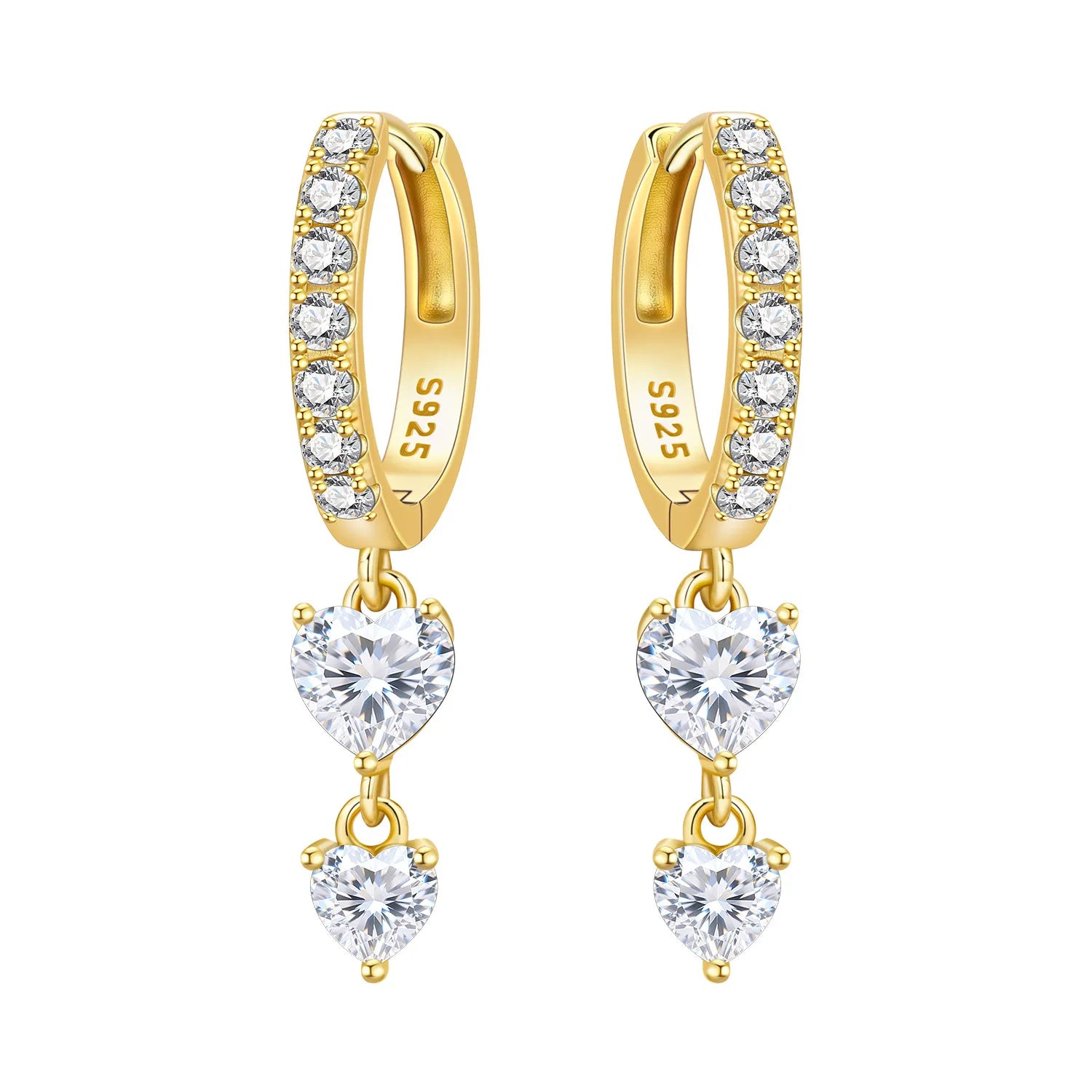 Original 925 Sterling Silver Planet Starlight Earrings Fashion 18K Gold Hoop Earrin additional angle