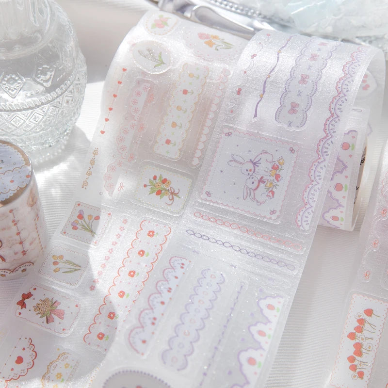Journal GO Dessert Strawberry Washi Tape Set | Scrapbooking and Journaling Masking Tape detail view