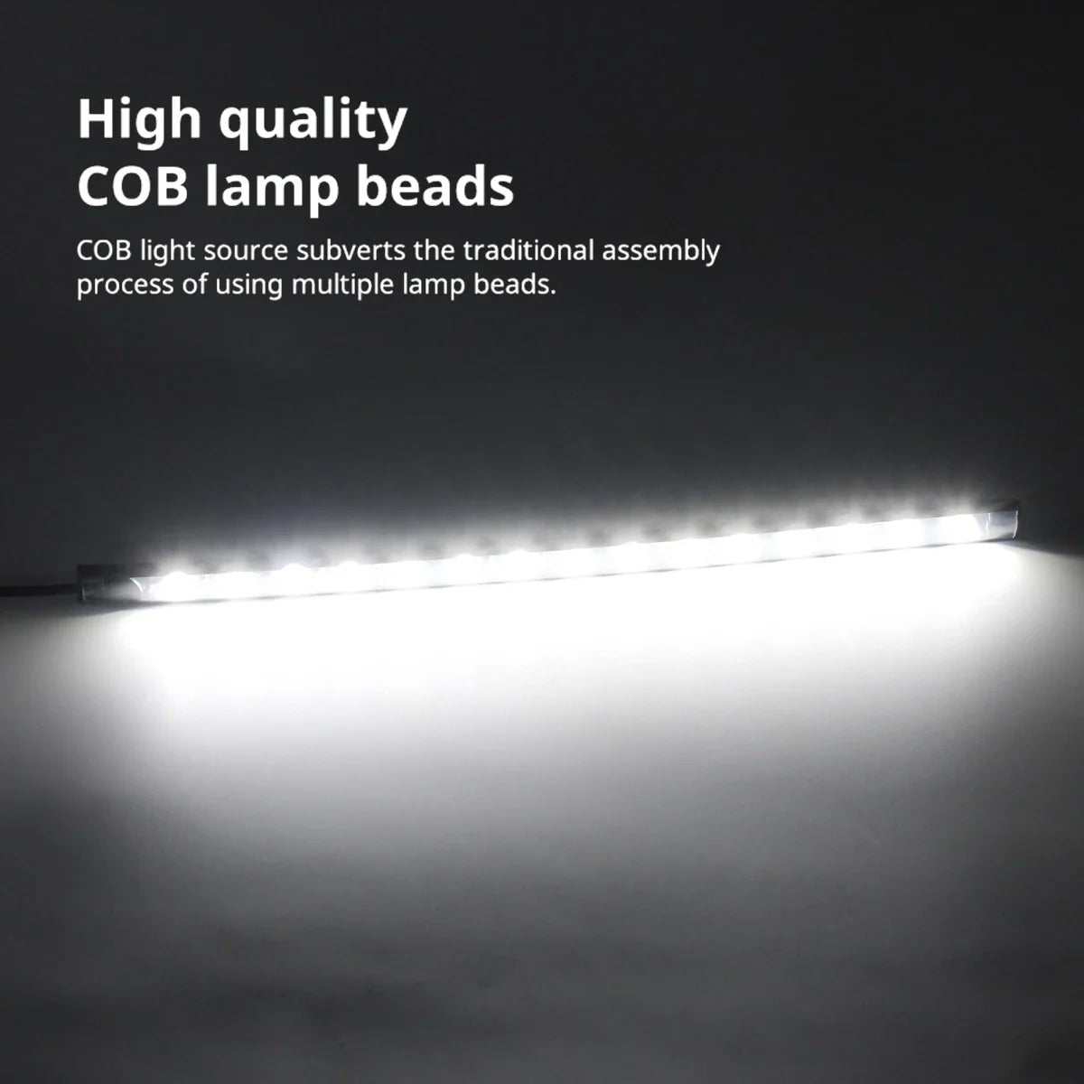 2pcs Car Ambient Lighting Strip | Waterproof 12V LED Decorative Neon Lamp for Auto Int close-up view