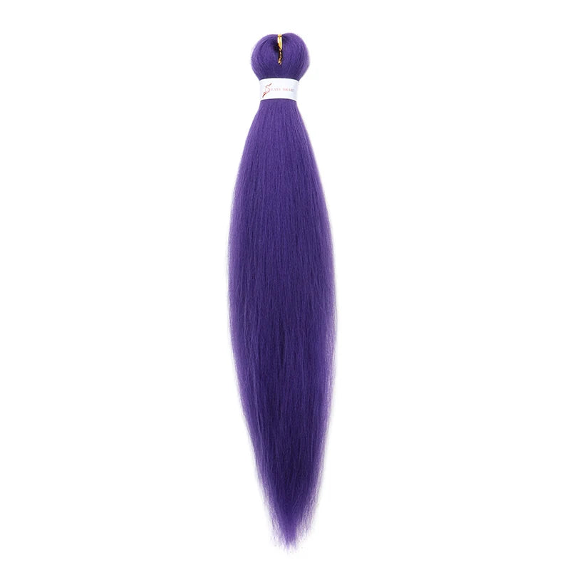 20Inch Synthetic Pre Stretched Braiding Ombre Hair Extension for Black Women Yaki Str alternate view