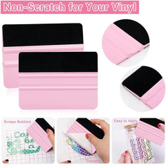 Felt Edge Squeegee Window Tinting Tool Car Vinyl Wrap Scraper Plastic Spatula Scratch Free Film DIY Squeegee Wallpaper Smoothing