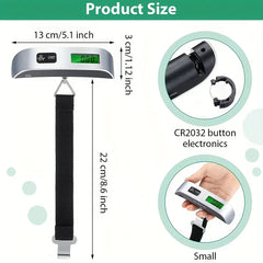 Portable Hanging Luggage Scale | Digital Travel Scale 110lb/50kg alternate view