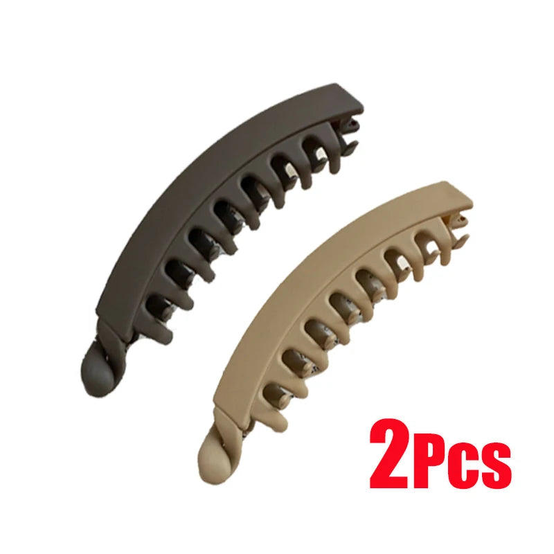 Tortoiseshell Banana Hair Clip Fish Shaped Hairpin Strong Grip Non-Slip Hair Claws Hairgrips Twist Clamp Ponytail Barrettes