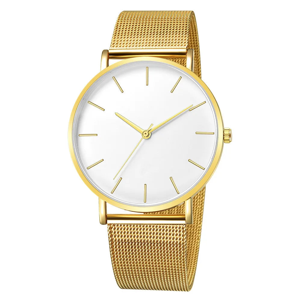 RUNERR Ultra Thin Quartz Watch | Minimalist Business Casual Mesh Strap alternate view