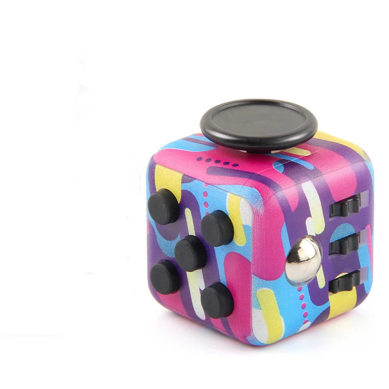 Fidget Dice Stress Relief Toy | Anxiety Relief Fingertip Decompression Cube alternate view