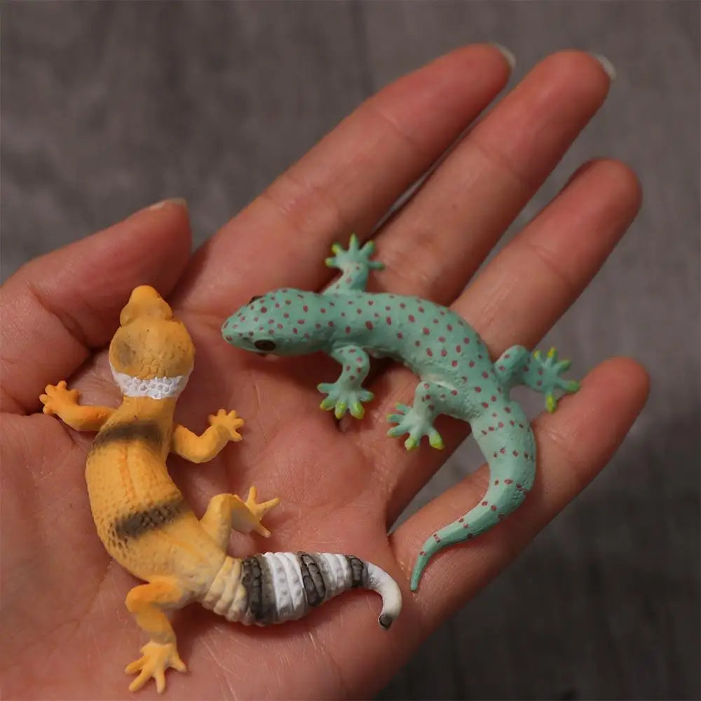 Realistic Lizard Toy Figure | Reptile Animal Model for Kids and Prank Props lifestyle view
