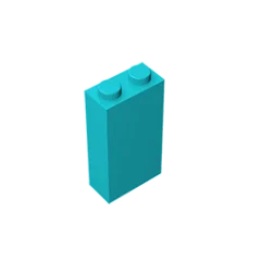 Gobricks GDS-1405 Brick 1 x 2 x 3 | Compatible Building Block for DIY close-up view