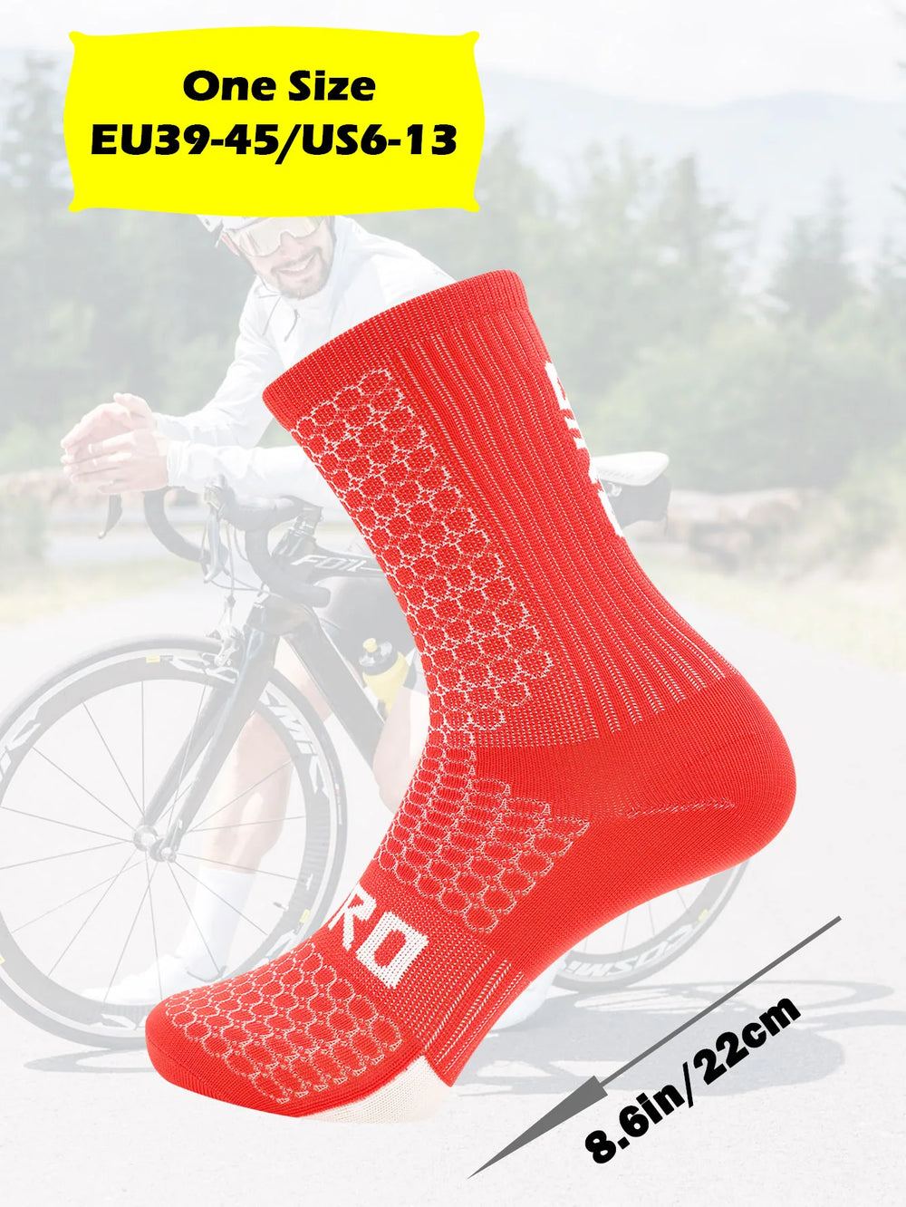 Men Knee High Socks Running Socks Sport Basketball Socks lifestyle view