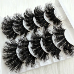 5 Pairs 3D Faux Mink Lashes Dramatic Volume Thick Lashes Fluffy Natural False Eyelash alternate view