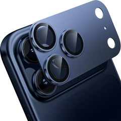 Tempered Glass Lens Screen Protector for IPhone 17 Air 16 15 14 Pro Max Plus 13 Mini 17Pro 17Air ProMax Metal Ring Film Cover