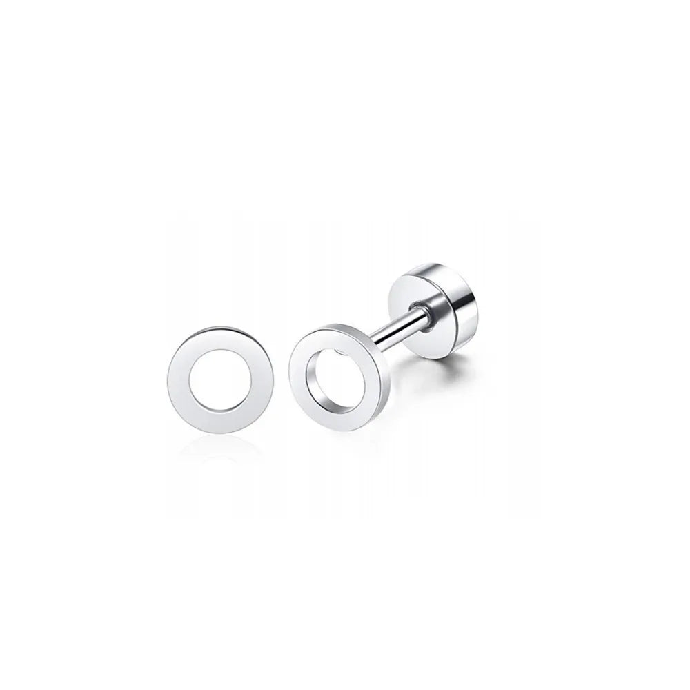 18 Pairs 14K Gold Plated Surgical Steel Screw Flat Back Stud Earrings Tiny Cartilage alternate view