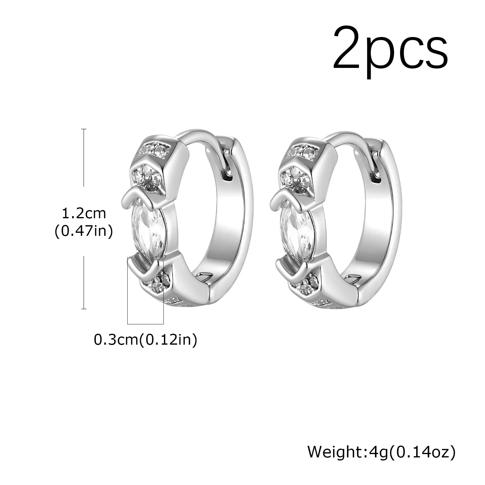 Stylish Green Zircon Minimal Hoop Earrings for Men, Vintage Small Huggie Earrings, Hy lifestyle view