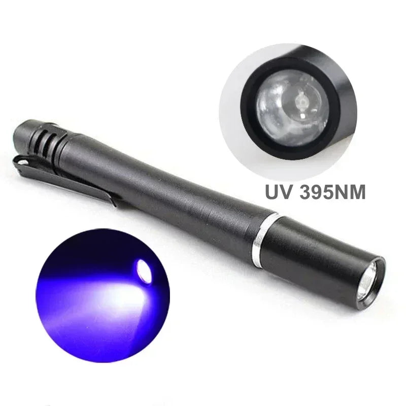 Mini UV Flashlight 365nm 380nm 395nm | Black Light Ultraviolet Lamp Torch alternate view