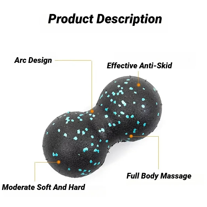 Yoga Peanut Massage Ball Set | Muscle Relaxation & Fascia Release Kit close-up view