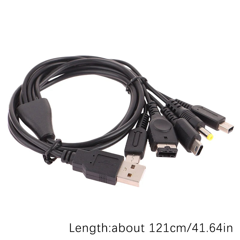 5-in-1 USB Game Charger Cable for 3DS, PSP, Wii U | Fast Charging Cord alternate view