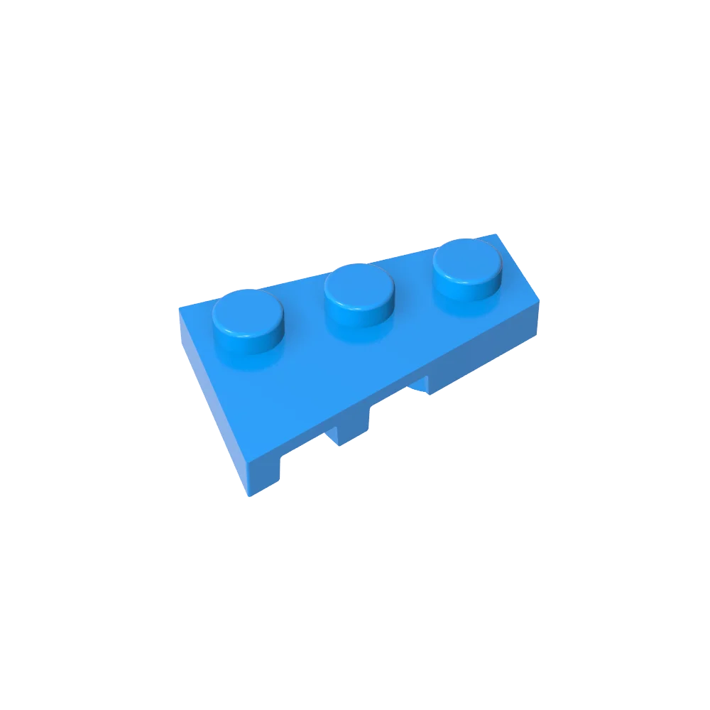 Gobricks GDS-547 Keilplatte 3 x 2 Rechts | Kompatibler Baustein für DIY-Kreationen