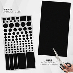 LED Blackout Stickers for Electronics | Dimming Light Blocking Stickers detail view