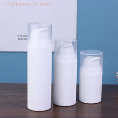 【MAX-22】15ml 30ml 50ml Plastic Bottles Cream Refillable White Airless Pump Emulsion V alternate view