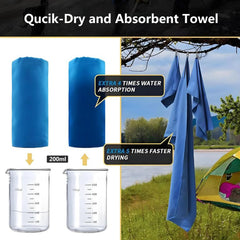 Quick-Drying Microfiber Camping Towel Super Absorbent Gym/Swimming Towel 40x80cm Lightwe detail view