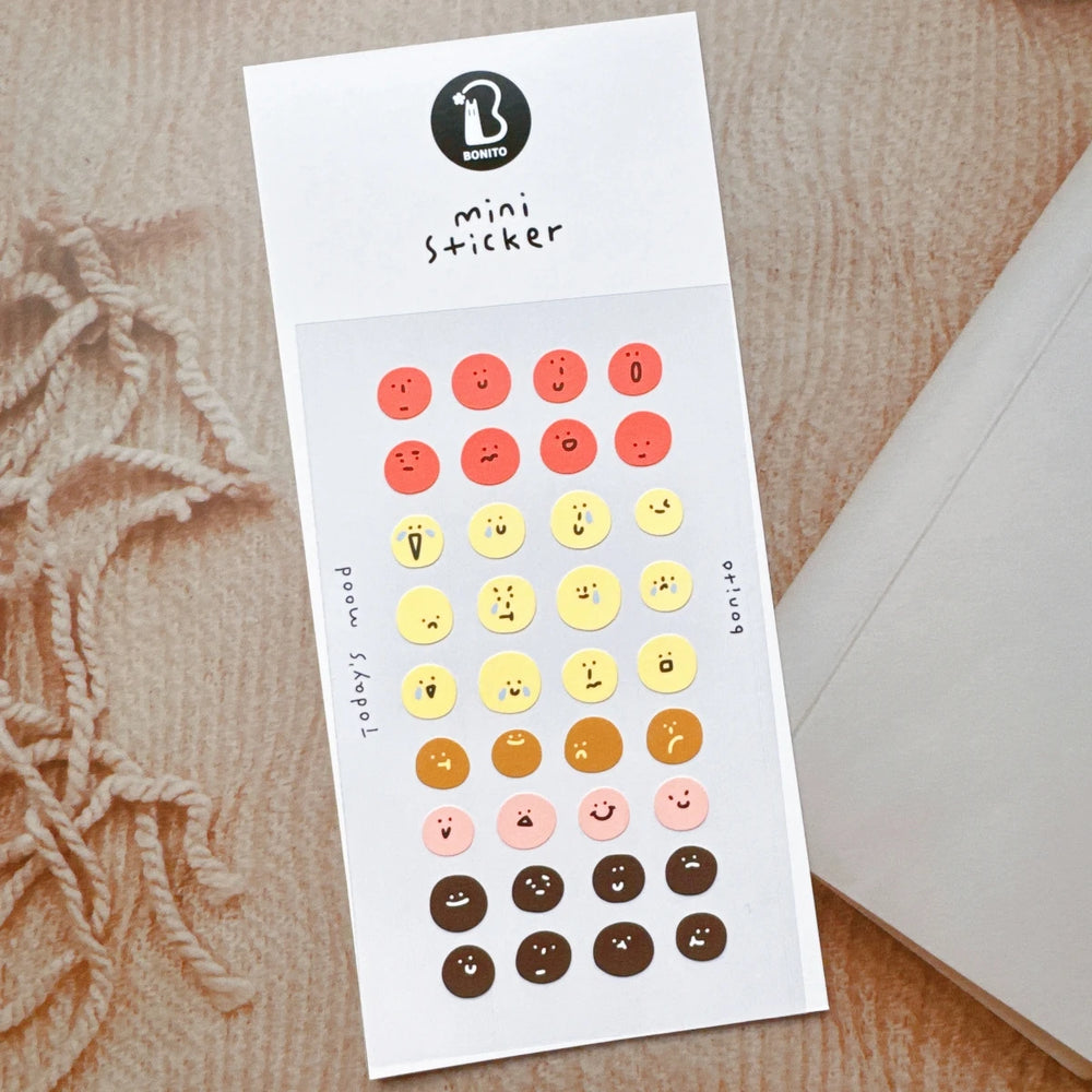 Mini Coffee Cartoon Stickers for Scrapbooking and DIY Journal | Cute Stationery Set close-up view