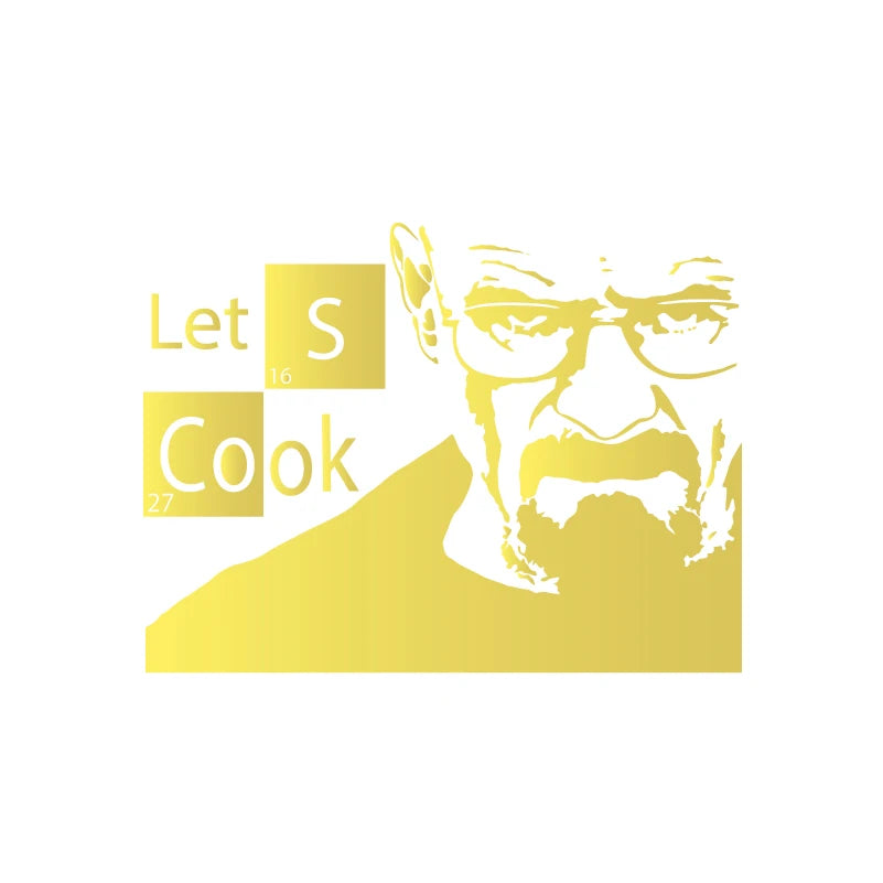 Instant Pot Vinyl Sticker | Kitchen Lets Cook Pressure Cooker Decal, Breaking Bad Heisen detail view