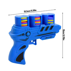 Kids Foam Disc Launcher Gun | Safe Outdoor Flying Saucer Toy close-up view