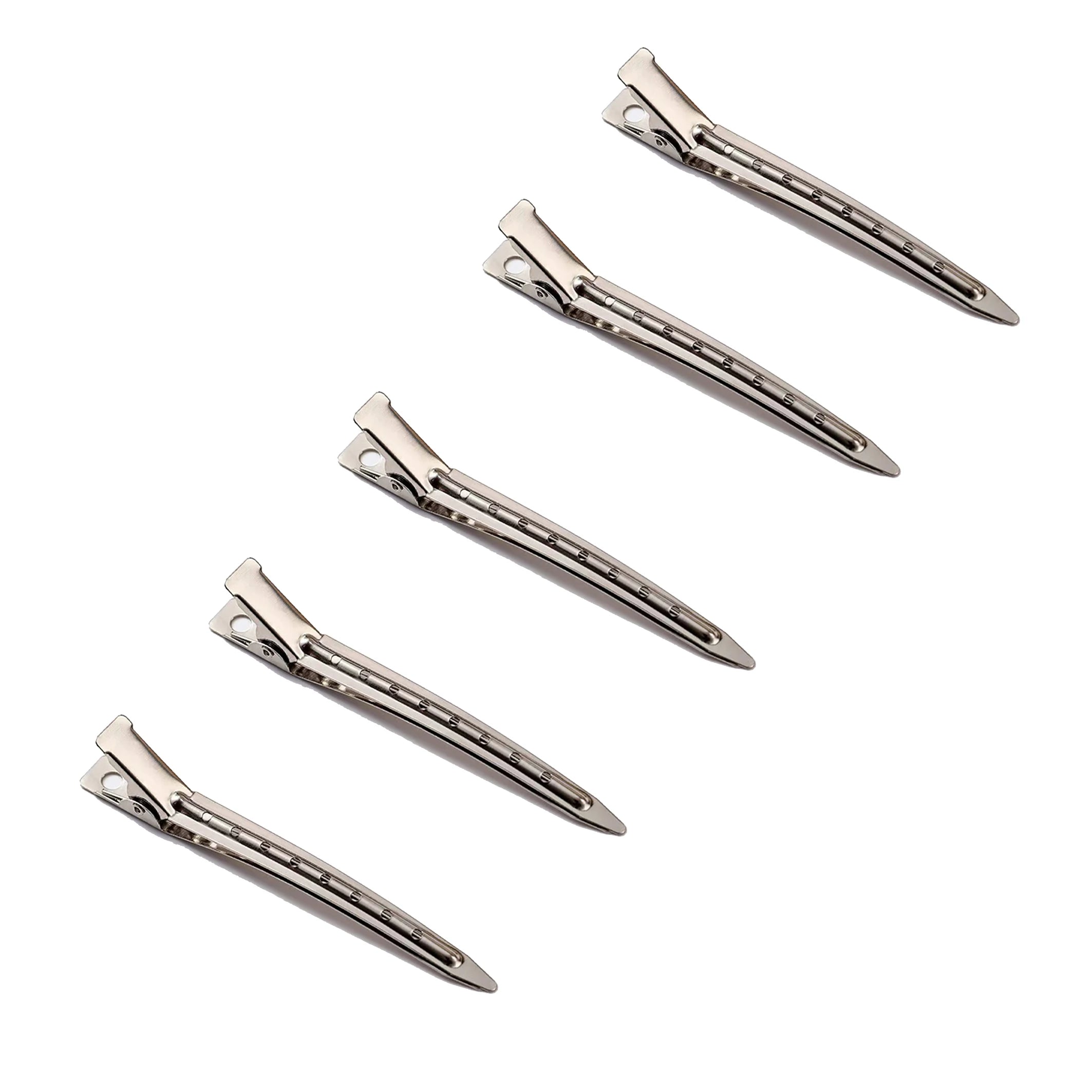 Hair Salon Hair Clips Metal Duckbill Crocodile Curling Hair Styling Clips Barber Shop lifestyle view