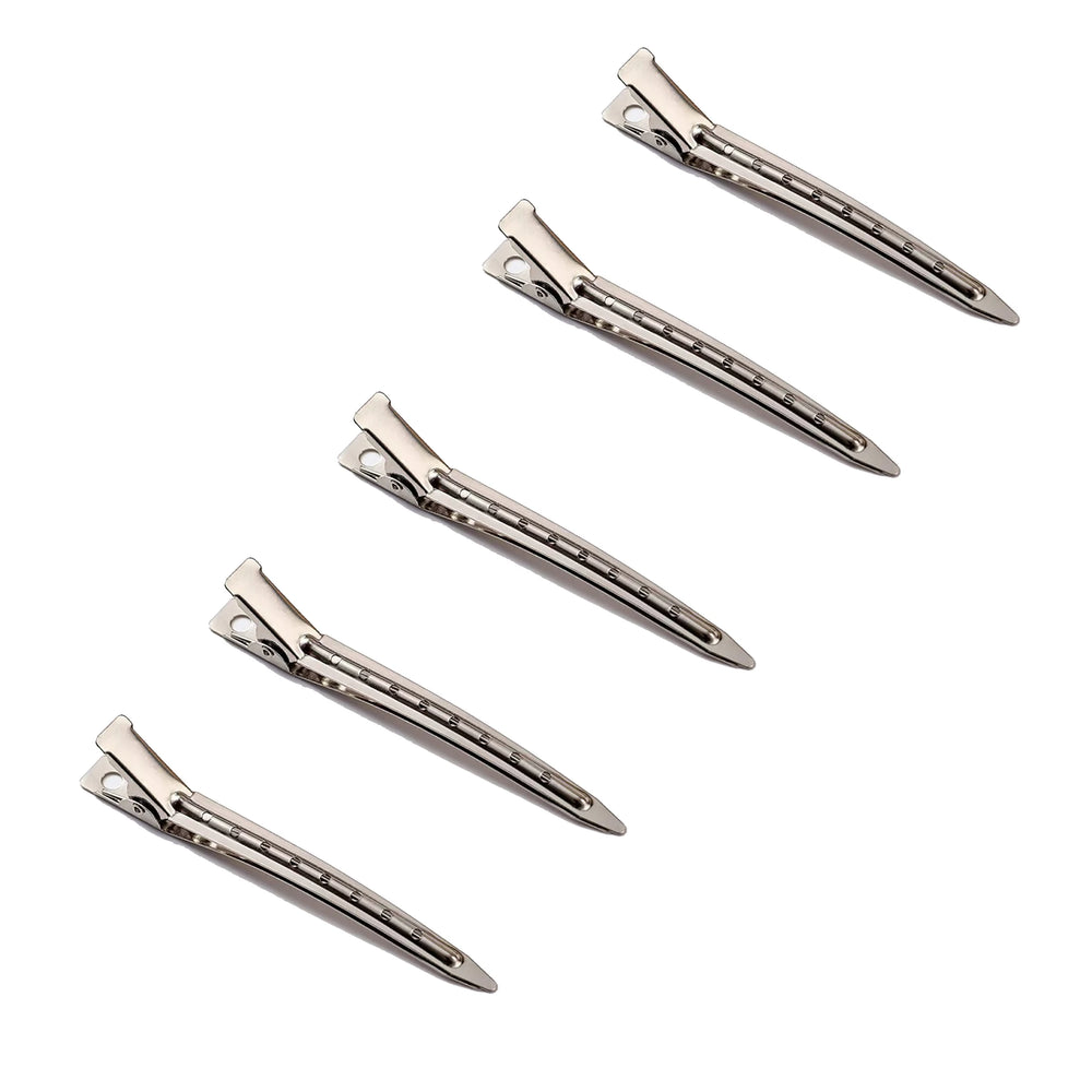 Hair Salon Hair Clips Metal Duckbill Crocodile Curling Hair Styling Clips Barber Shop lifestyle view