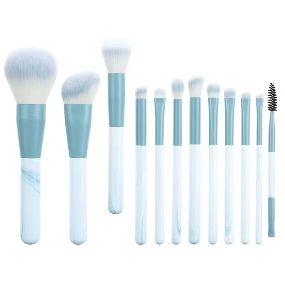 13 PCS Makeup Brushes Set Eye Shadow Foundation Women Cosmetic Brush Eyeshadow Blush B close-up view