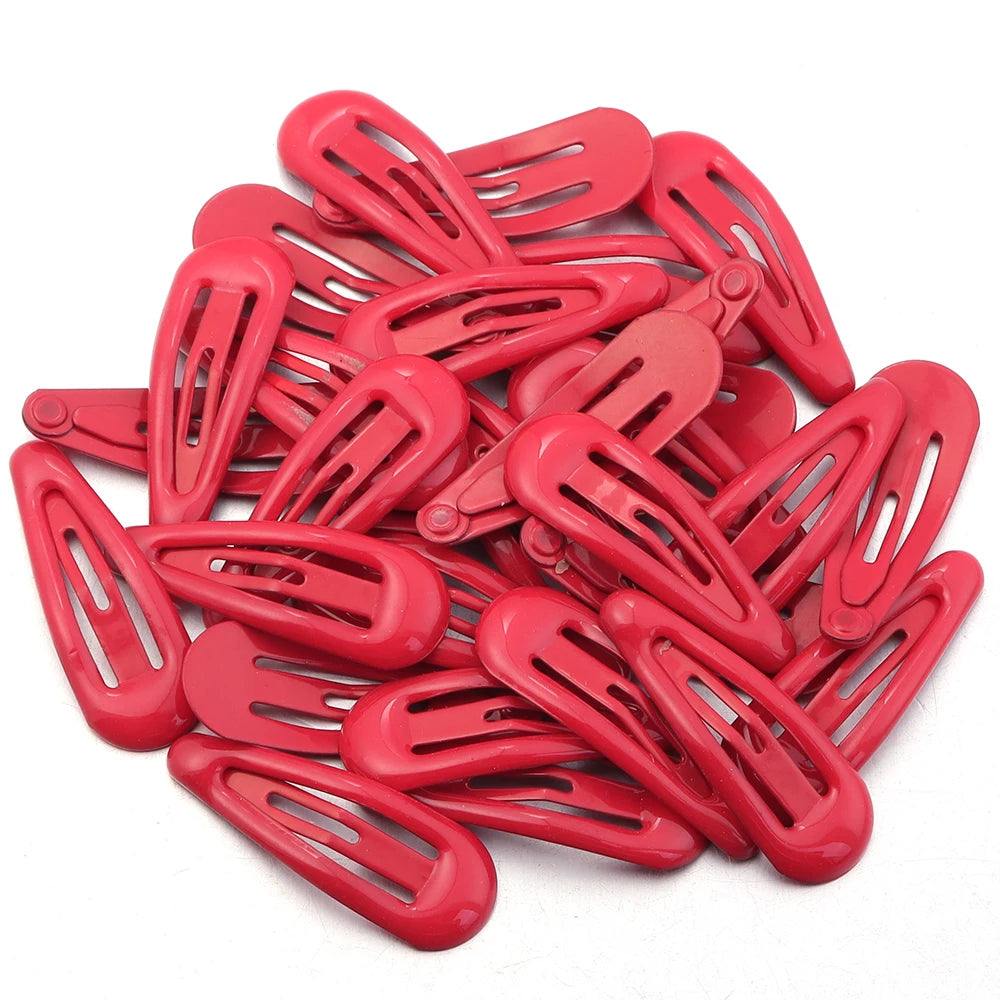 30pcs/lot Colorful BB Hair Clips Y2K Cute Mini Metal Hair Pins Clips Snap Barrettes For Girls Headdress Hair Accessories