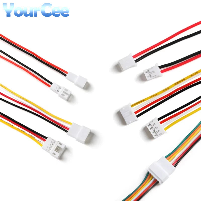 10Pcs 20CM JST PH 2.0 Connector Plug Jack Male Female 2/3/4/5/6 Pin Micro Cables JST PH 2.0mm Male Female Connectors