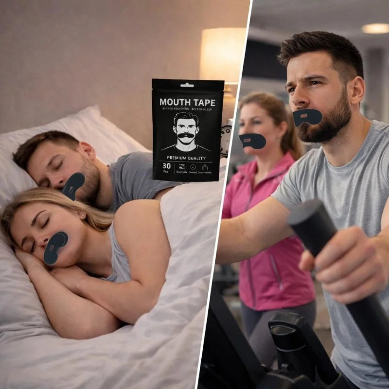 Anti-Snoring Sleep Patches 30 Pack | Nasal Breathing Strips for Better Sleep lifestyle view