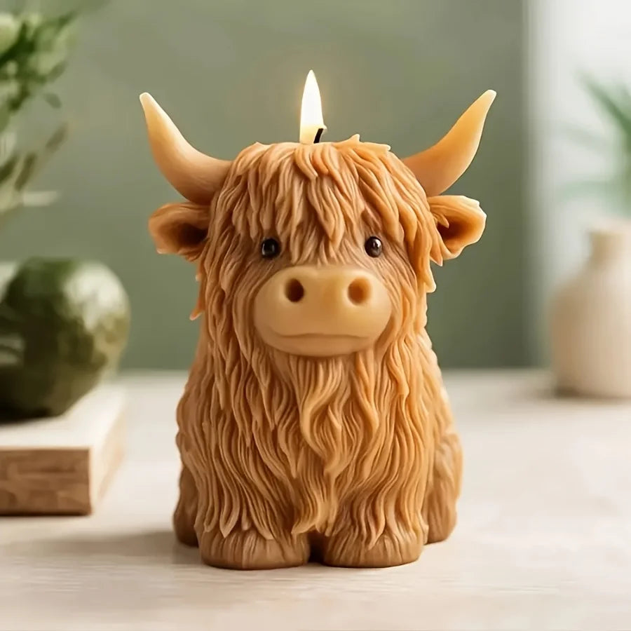 Silicone Mold Animal-Shaped Scented Candle Plaster Cement Mold Christmas