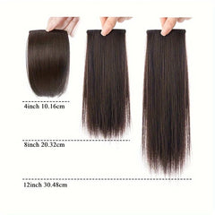 Synthetic Seamless Hair Pads Clip In | Increase Volume Top Hairpiece alternate view