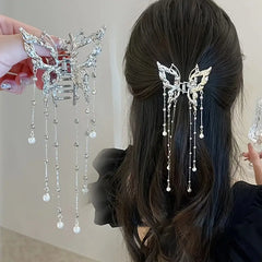 AWAYTR Shark Crab Clips Girls Hairpin Hair Accessories Korean Women Simple Hair Claw Clip Butterfly